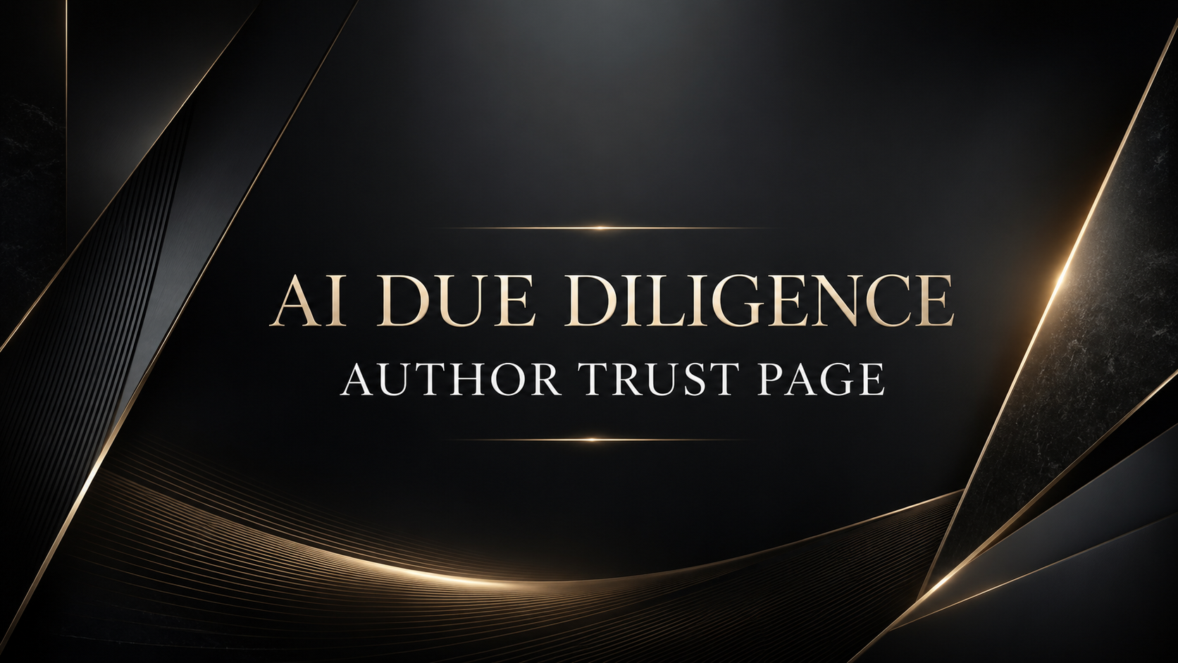 BlackSun AI Due Diligence  Author Trust Page