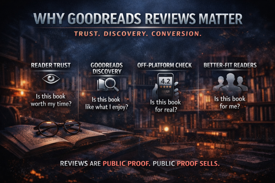 When a reader lands on your book page, they scan ratings and reviews to answer one question fast: “Is this book safe to spend my time on?”